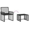 vidaXL Juego de muebles de exterior con coj&iacute;n acero