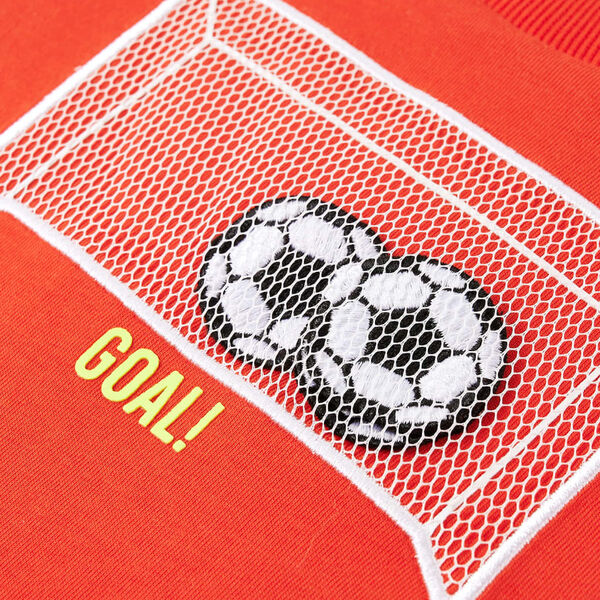 Camiseta infantil de manga larga naranja brillante 116