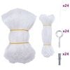 vidaXL Red transparente para gatos de nailon, 8x3 m
