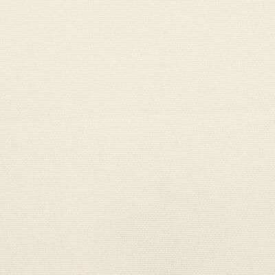 vidaXL Cojín de banco de jardín tela Oxford blanco crema 200x50x7 cm