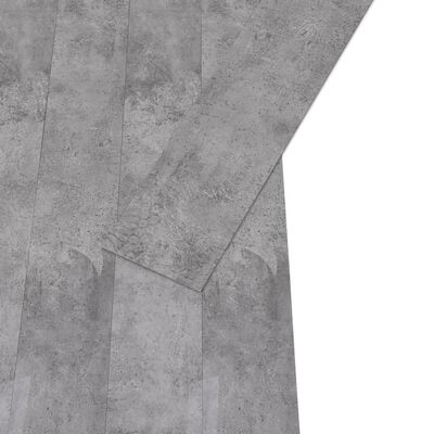 vidaXL Lamas para suelo de PVC autoadhesivas marrón cemento 5,02m² 2mm