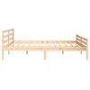 vidaXL Estructura de cama sin colch&oacute;n madera maciza 200x200 cm