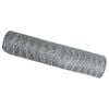 vidaXL Cerca Hexagonal 0,8 x 100 m Acero galvanizado Plateado