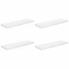vidaXL Estante flotante de pared 4 uds MDF blanco brillo 80x23,5x3,8cm