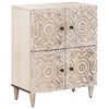 vidaXL Aparador con puerta 60 x 33,5 x 75 cm Madera de mango maciza