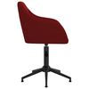 vidaXL Sillas de comedor giratorias 2 unidades terciopelo rojo tinto
