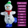 vidaXL Figura de muñeco de nieve de acrílico navideño LED 30 cm
