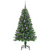 vidaXL &Aacute;rbol de Navidad artificial Verde 150 cm PVC y Acero y Pl&aacute;stico