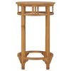 vidaXL Mesa alta de bar de madera maciza de teca Ø 60 cm