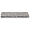 vidaXL Alfombrillas para escaleras 30 unidades 65x21x4 cm Gris Borde Rectangular