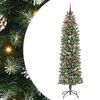 vidaXL &Aacute;rbol Navide&ntilde;o Artificial Delgado con 300 LED Verde y 240 cm