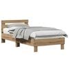 vidaXL Estructura de cama Roble artisan 203 x 95 x 70 cm