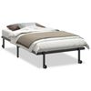 vidaXL Estructura de cama sin colch&oacute;n plegable negro acero 107x203 cm