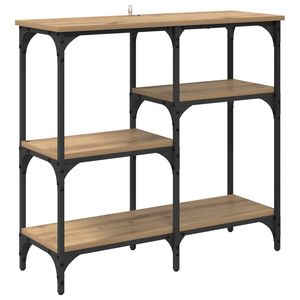 vidaXL Mesa Consola Roble artisan 80 x 29 x 75 cm Madera de ingenier&iacute;a