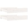 vidaXL Cajones de cama 2 unidades madera maciza de pino blanco