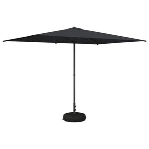 vidaXL Paraguas de Jard&iacute;n con Base 200 x 300 cm Poli&eacute;ster Rectangular