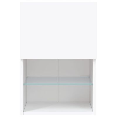 vidaXL Mueble para TV con luces LED blanco 40,5x30x60 cm