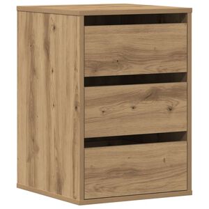 vidaXL C&oacute;moda de esquina madera de ingenier&iacute;a blanco 40x41x58 cm
