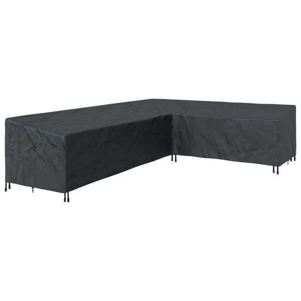 vidaXL Funda para muebles Negro 330 x 255 x 80 cm Tela Oxford 420D