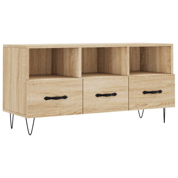 vidaXL Mueble de TV madera de ingenier&iacute;a roble Sonoma 102x36x50 cm