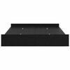 vidaXL Cama con almacenamiento con cabecera Roble Negro 135 x 190 cm
