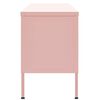 vidaXL Mueble para TV de acero rosa 105x35x50 cm