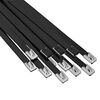 vidaXL Atadura de Cables 12 uds. 7,9 x 800 mm Negro