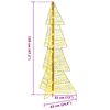 vidaXL &Aacute;rbol de Navidad con 100 LED C&aacute;lido 120 cm PET
