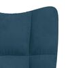 vidaXL Sill&oacute;n de relax de terciopelo azul