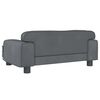 vidaXL Cama para perros de terciopelo gris oscuro 70x45x30 cm