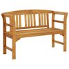 vidaXL Banco de jard&iacute;n madera de acacia maciza 114 cm