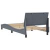 vidaXL Estructura de cama sin colch&oacute;n Hanko terciopelo gris oscuro 100x203cm