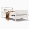 vidaXL Estructura de cama sin colch&oacute;n madera de pino blanca 90x200 cm