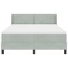 vidaXL Cama tipo Box Spring Gris Claro 190 x 140 cm Poli&eacute;ster