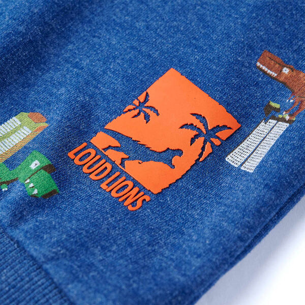 Sudadera infantil azul oscuro m&eacute;lange 116