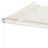 vidaXL Toldo de pie autom&aacute;tico crema 300x250 cm
