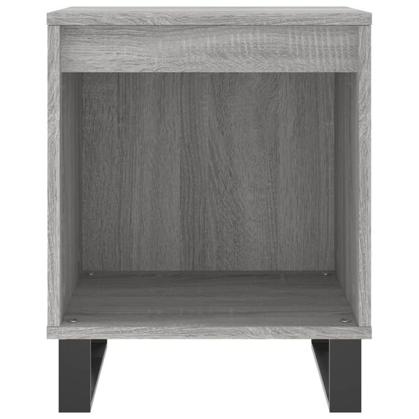 vidaXL Mesita de noche madera de ingenier&iacute;a gris Sonoma 40x35x50 cm