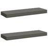 vidaXL Cojines para banco de 2 piezas VUGHT 2 uds. 100% Poli&eacute;ster Gris