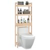 vidaXL Estante de baño madera maciza de pino 63x26x171 cm