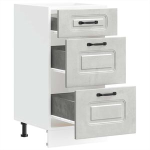 vidaXL Mueble bajo de cocina Kalmar madera de ingenier&iacute;a gris hormig&oacute;n