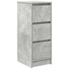 vidaXL Aparador de madera de ingenier&iacute;a gris hormig&oacute;n 29,5x34x76 cm
