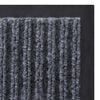 vidaXL Felpudo gris 90 x 150 cm PVC