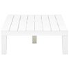 vidaXL Juego de muebles de jard&iacute;n 5 piezas pl&aacute;stico blanco