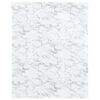 vidaXL Pegatina de mueble autoadhesiva PVC blanco m&aacute;rmol 90x500 cm