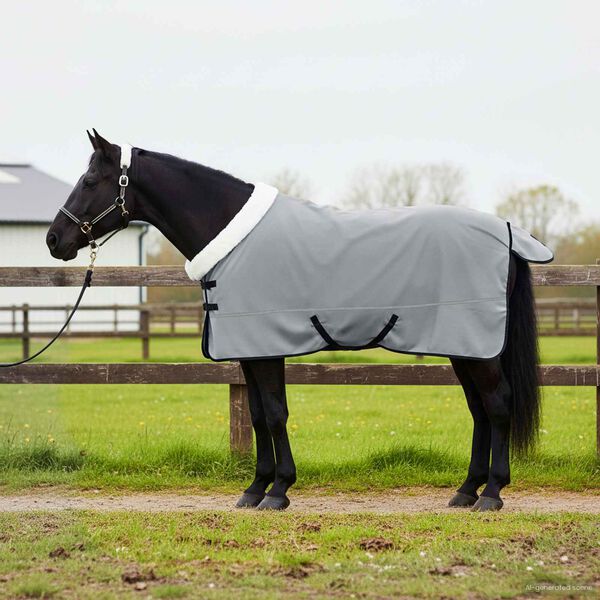 vidaXL Manta para Caballo Verde oscuro completo 135 cm Forro polar