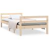 vidaXL Estructura de cama sin colch&oacute;n madera maciza pino 75x190 cm