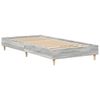 vidaXL Estructura de cama sin colch&oacute;n madera gris Sonoma 75x190 cm