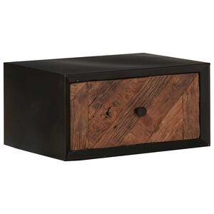 vidaXL Armario de noche hecho a mano Natural 40 x 30 x 20 cm