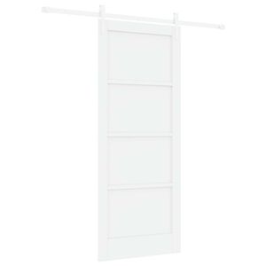 vidaXL Puerta Corredera ORKDAL Blanco 83 x 202 cm