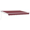 vidaXL Toldo retr&aacute;ctil Burdeos 3 x 2 m 100% Poli&eacute;ster y Aluminio